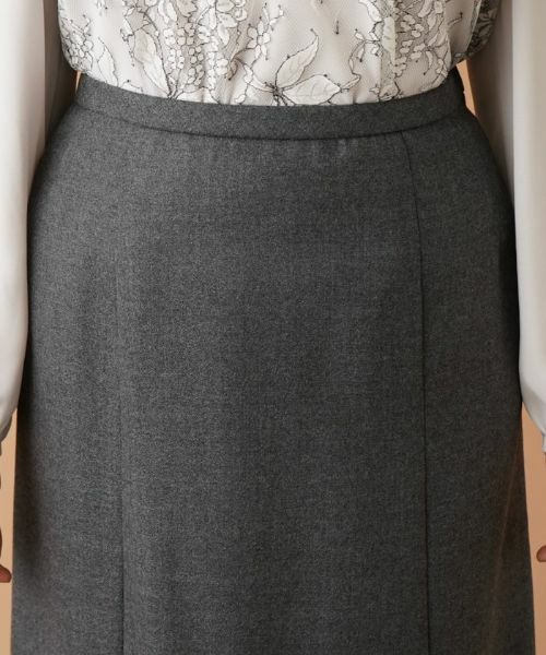 Leilian PLUS HOUSE / レリアンプラスハウス ミニ・ひざ丈スカート | プリーツヘム切替スカート | 詳細13