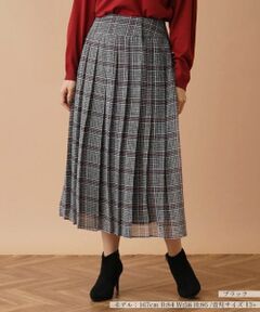 Leilian PLUS HOUSE / レリアンプラスハウス ロング・マキシ丈スカート | チェックプリーツスカート【my perfect wardrobe】