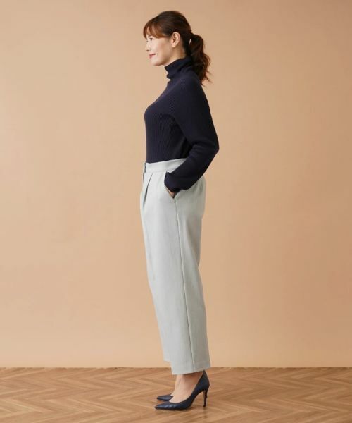 Leilian PLUS HOUSE / レリアンプラスハウス その他パンツ | クロップドタックパンツ【my perfect wardrobe】 | 詳細13