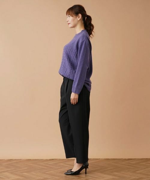 Leilian PLUS HOUSE / レリアンプラスハウス その他パンツ | クロップドタックパンツ【my perfect wardrobe】 | 詳細16