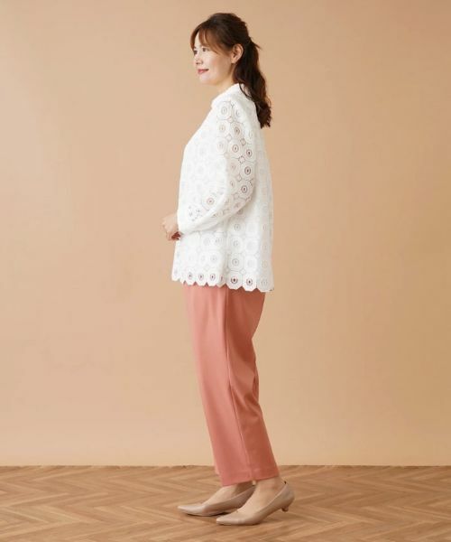 Leilian PLUS HOUSE / レリアンプラスハウス その他パンツ | クロップドタックパンツ【my perfect wardrobe】 | 詳細2