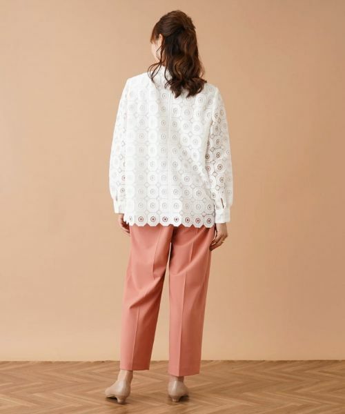 Leilian PLUS HOUSE / レリアンプラスハウス その他パンツ | クロップドタックパンツ【my perfect wardrobe】 | 詳細3