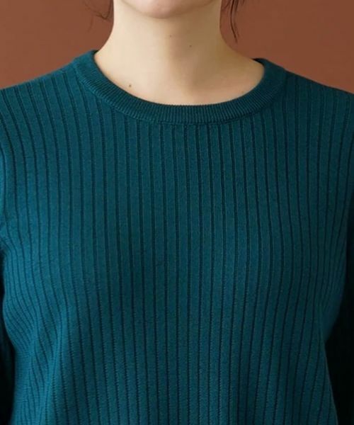 Leilian PLUS HOUSE / レリアンプラスハウス ニット・セーター | 切替ベルスリーブリブニット【Leilian：EZUMI】 | 詳細10