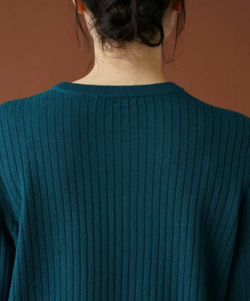 Leilian PLUS HOUSE / レリアンプラスハウス ニット・セーター | 切替ベルスリーブリブニット【Leilian：EZUMI】 | 詳細11