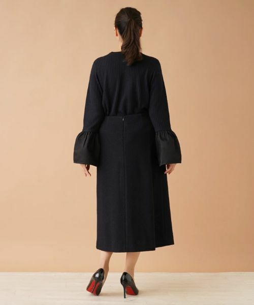 Leilian PLUS HOUSE / レリアンプラスハウス ニット・セーター | 切替ベルスリーブリブニット【Leilian：EZUMI】 | 詳細3