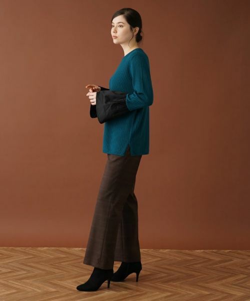 Leilian PLUS HOUSE / レリアンプラスハウス ニット・セーター | 切替ベルスリーブリブニット【Leilian：EZUMI】 | 詳細5