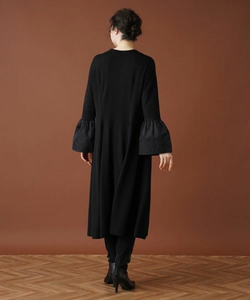 Leilian PLUS HOUSE / レリアンプラスハウス ドレス | ベルスリーブ切替フレアワンピース【Leilian：EZUMI】 | 詳細15