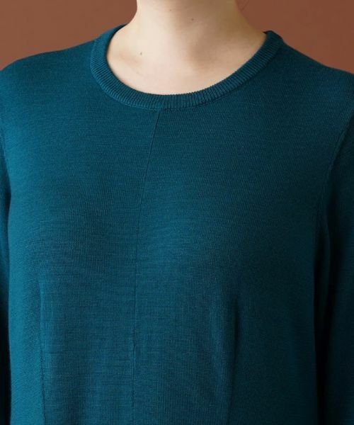 Leilian PLUS HOUSE / レリアンプラスハウス ドレス | ベルスリーブ切替フレアワンピース【Leilian：EZUMI】 | 詳細7