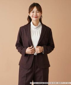 Leilian PLUS HOUSE / レリアンプラスハウス テーラードジャケット | 【店舗人気】ヘリンボーンテーラードジャケット