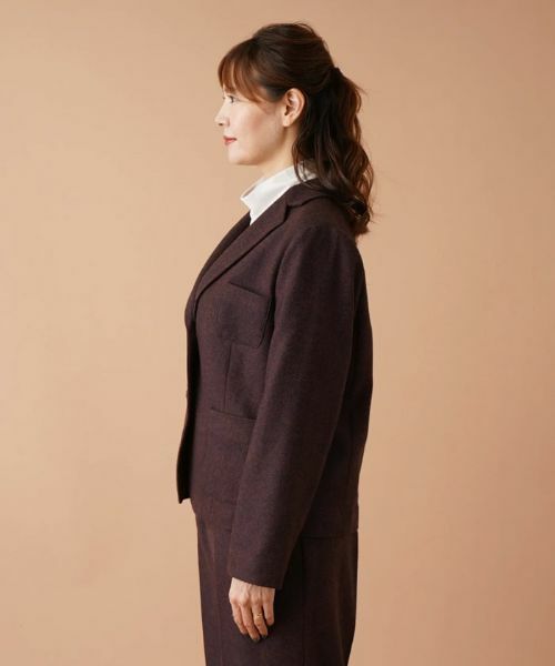 Leilian PLUS HOUSE / レリアンプラスハウス テーラードジャケット | 【店舗人気】ヘリンボーンテーラードジャケット | 詳細5