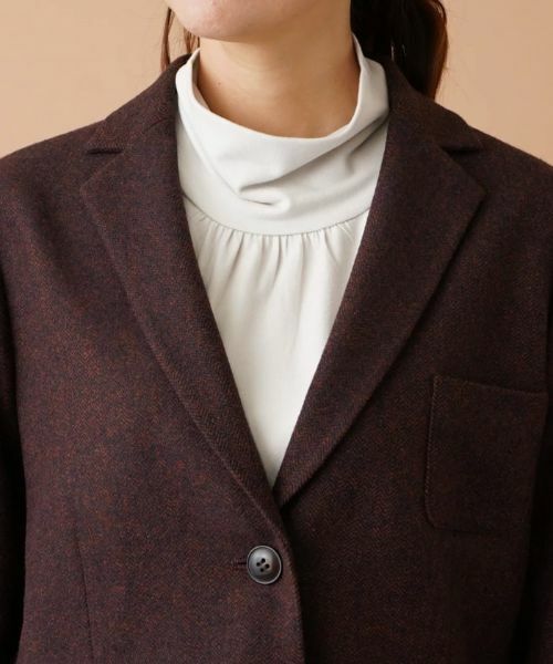 Leilian PLUS HOUSE / レリアンプラスハウス テーラードジャケット | 【店舗人気】ヘリンボーンテーラードジャケット | 詳細7