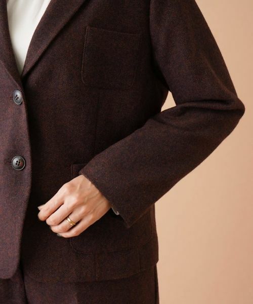 Leilian PLUS HOUSE / レリアンプラスハウス テーラードジャケット | 【店舗人気】ヘリンボーンテーラードジャケット | 詳細9