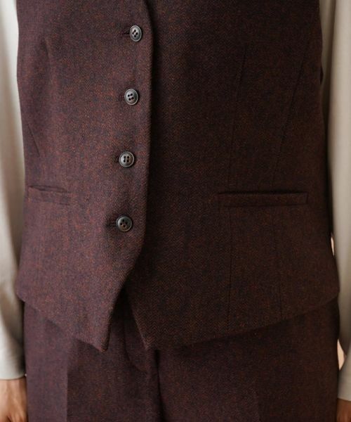 Leilian PLUS HOUSE / レリアンプラスハウス テーラードジャケット | ヘリンボーンベスト | 詳細10