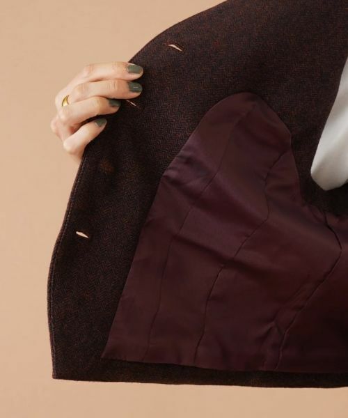 Leilian PLUS HOUSE / レリアンプラスハウス テーラードジャケット | ヘリンボーンベスト | 詳細11