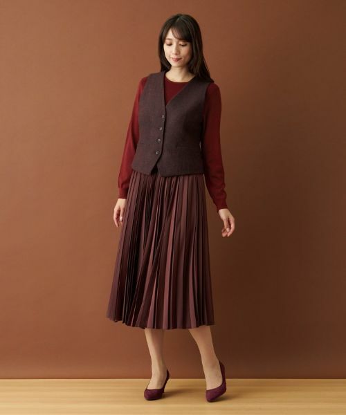 Leilian PLUS HOUSE / レリアンプラスハウス テーラードジャケット | ヘリンボーンベスト | 詳細13