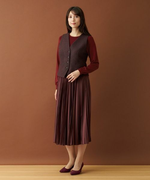 Leilian PLUS HOUSE / レリアンプラスハウス テーラードジャケット | ヘリンボーンベスト | 詳細15