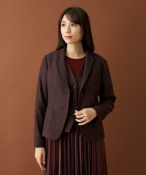 Leilian PLUS HOUSE / レリアンプラスハウス テーラードジャケット | ヘリンボーンベスト | 詳細18