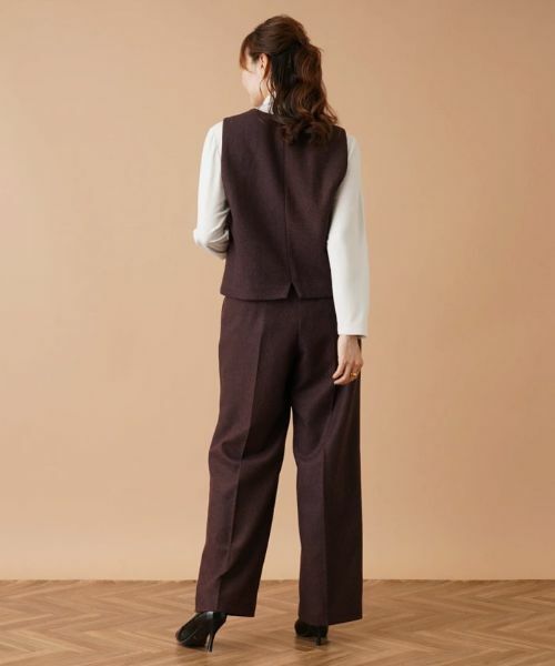 Leilian PLUS HOUSE / レリアンプラスハウス テーラードジャケット | ヘリンボーンベスト | 詳細3