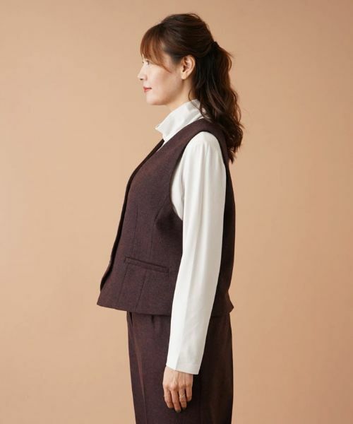 Leilian PLUS HOUSE / レリアンプラスハウス テーラードジャケット | ヘリンボーンベスト | 詳細5