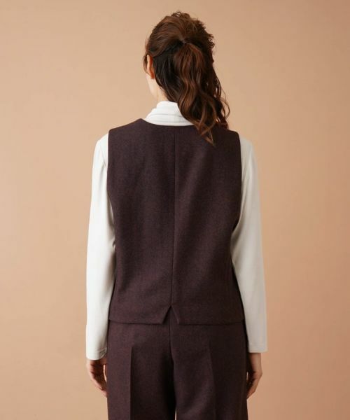 Leilian PLUS HOUSE / レリアンプラスハウス テーラードジャケット | ヘリンボーンベスト | 詳細6