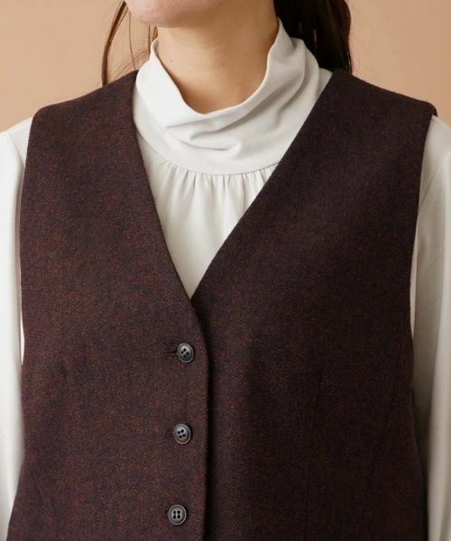Leilian PLUS HOUSE / レリアンプラスハウス テーラードジャケット | ヘリンボーンベスト | 詳細7