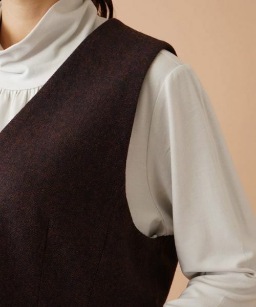 Leilian PLUS HOUSE / レリアンプラスハウス テーラードジャケット | ヘリンボーンベスト | 詳細9