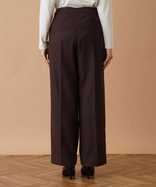 Leilian PLUS HOUSE / レリアンプラスハウス その他パンツ | ツイードワイドストレートパンツ | 詳細6