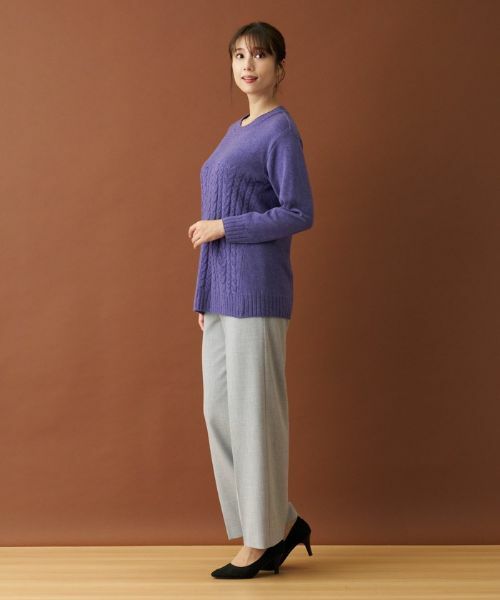 Leilian PLUS HOUSE / レリアンプラスハウス その他パンツ | センタープレスワイドパンツ | 詳細11