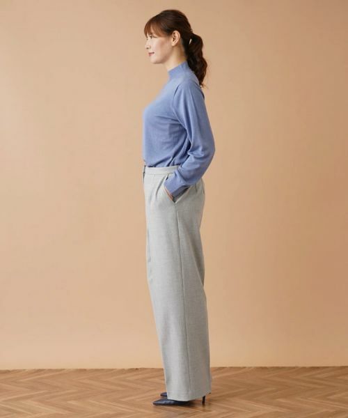 Leilian PLUS HOUSE / レリアンプラスハウス その他パンツ | センタープレスワイドパンツ | 詳細2