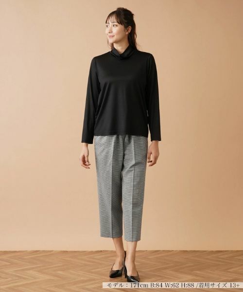 Leilian PLUS HOUSE / レリアンプラスハウス その他パンツ | シェパードチェッククロップドパンツ | 詳細1