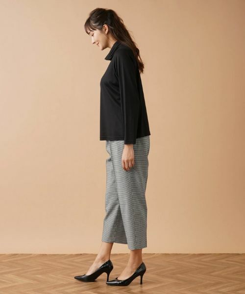 Leilian PLUS HOUSE / レリアンプラスハウス その他パンツ | シェパードチェッククロップドパンツ | 詳細2