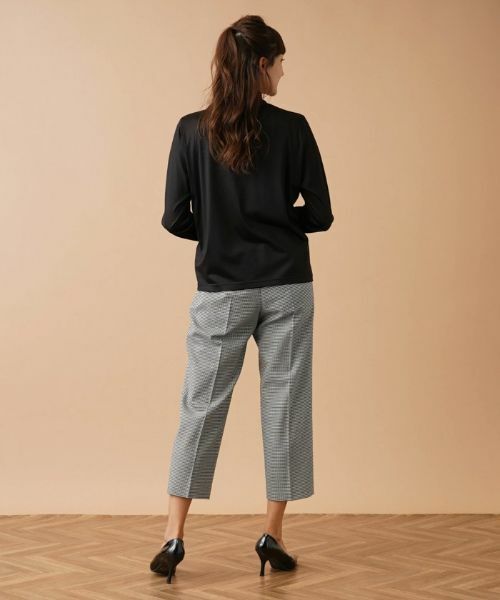 Leilian PLUS HOUSE / レリアンプラスハウス その他パンツ | シェパードチェッククロップドパンツ | 詳細3