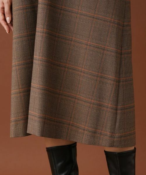 Leilian PLUS HOUSE / レリアンプラスハウス ロング・マキシ丈ワンピース | 【店舗人気】チェックVネックジャンパースカート | 詳細11