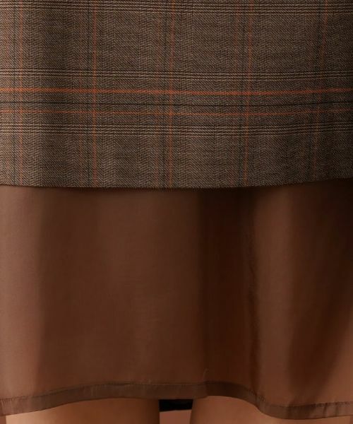 Leilian PLUS HOUSE / レリアンプラスハウス ロング・マキシ丈ワンピース | 【店舗人気】チェックVネックジャンパースカート | 詳細12