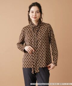 Leilian PLUS HOUSE / レリアンプラスハウス カットソー | 【店舗人気】プリントハイネックインナー