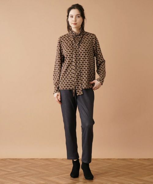 Leilian PLUS HOUSE / レリアンプラスハウス カットソー | 【店舗人気】プリントハイネックインナー | 詳細14