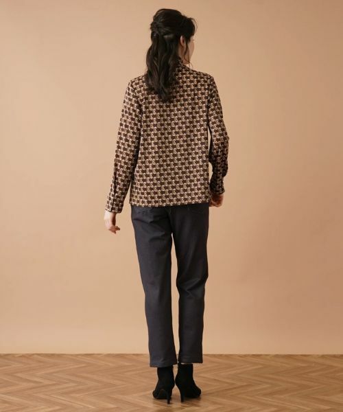 Leilian PLUS HOUSE / レリアンプラスハウス カットソー | 【店舗人気】プリントハイネックインナー | 詳細16