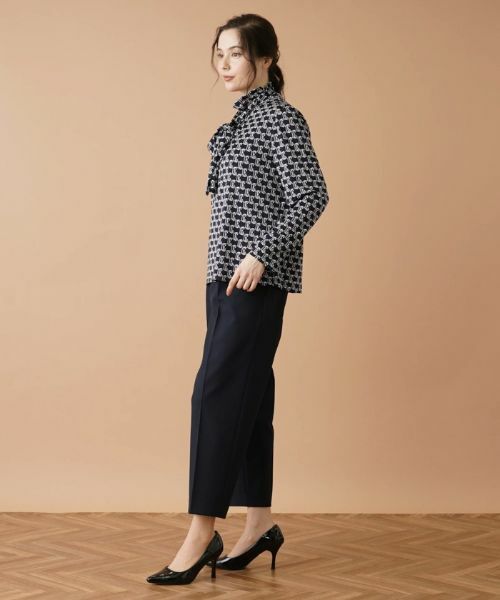 Leilian PLUS HOUSE / レリアンプラスハウス カットソー | 【店舗人気】プリントハイネックインナー | 詳細2