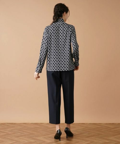 Leilian PLUS HOUSE / レリアンプラスハウス カットソー | 【店舗人気】プリントハイネックインナー | 詳細3