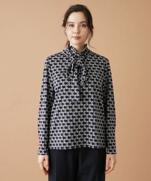 Leilian PLUS HOUSE / レリアンプラスハウス カットソー | 【店舗人気】プリントハイネックインナー | 詳細5