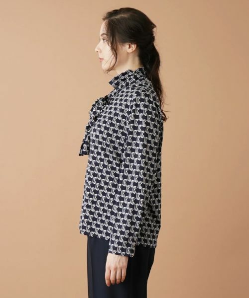 Leilian PLUS HOUSE / レリアンプラスハウス カットソー | 【店舗人気】プリントハイネックインナー | 詳細6