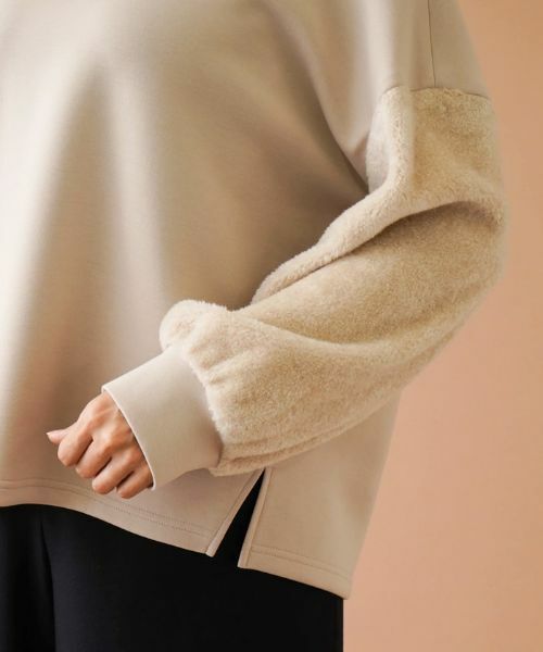 Leilian PLUS HOUSE / レリアンプラスハウス スウェット | 袖切替ハイネックプルオーバー | 詳細12