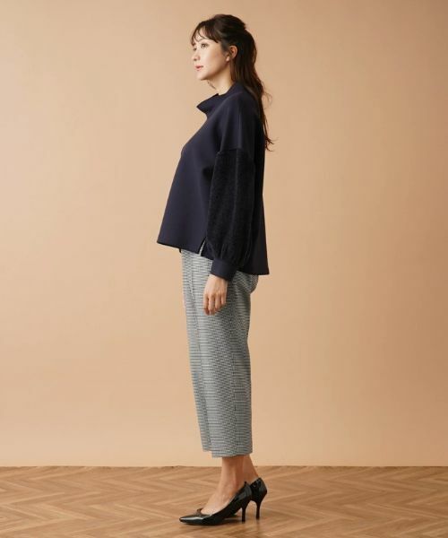 Leilian PLUS HOUSE / レリアンプラスハウス スウェット | 袖切替ハイネックプルオーバー | 詳細2