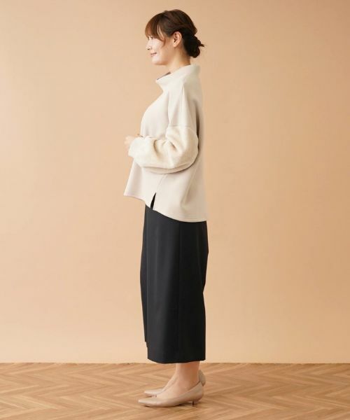 Leilian PLUS HOUSE / レリアンプラスハウス スウェット | 袖切替ハイネックプルオーバー | 詳細5