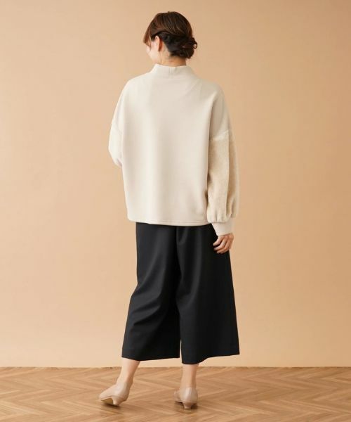 Leilian PLUS HOUSE / レリアンプラスハウス スウェット | 袖切替ハイネックプルオーバー | 詳細6