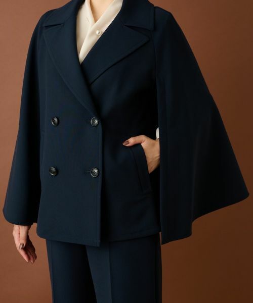 Leilian PLUS HOUSE / レリアンプラスハウス テーラードジャケット | ケープ風ダブルジャケット | 詳細16
