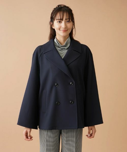 Leilian PLUS HOUSE / レリアンプラスハウス テーラードジャケット | ケープ風ダブルジャケット | 詳細4