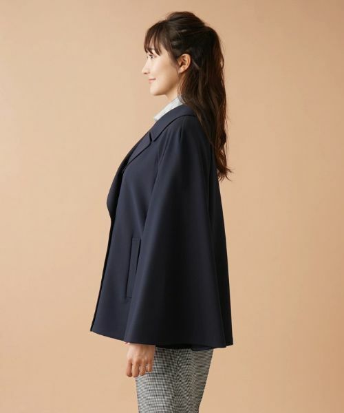 Leilian PLUS HOUSE / レリアンプラスハウス テーラードジャケット | ケープ風ダブルジャケット | 詳細5
