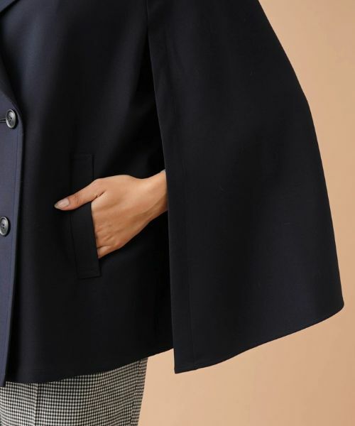 Leilian PLUS HOUSE / レリアンプラスハウス テーラードジャケット | ケープ風ダブルジャケット | 詳細9