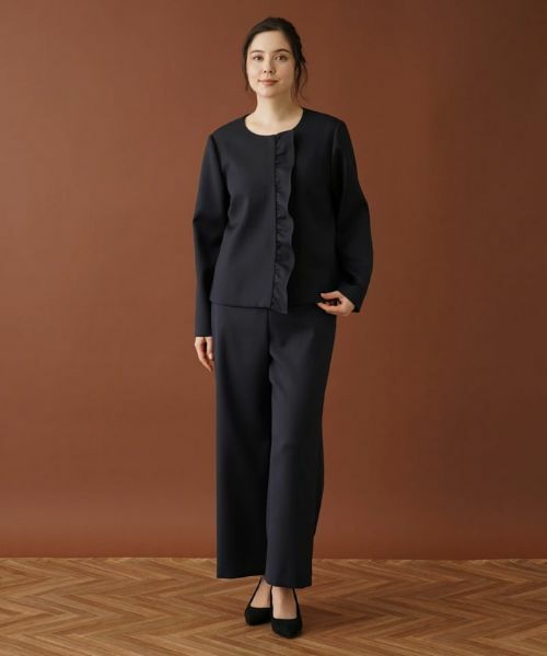 Leilian PLUS HOUSE / レリアンプラスハウス テーラードジャケット | フリルノーカラージャケット | 詳細1